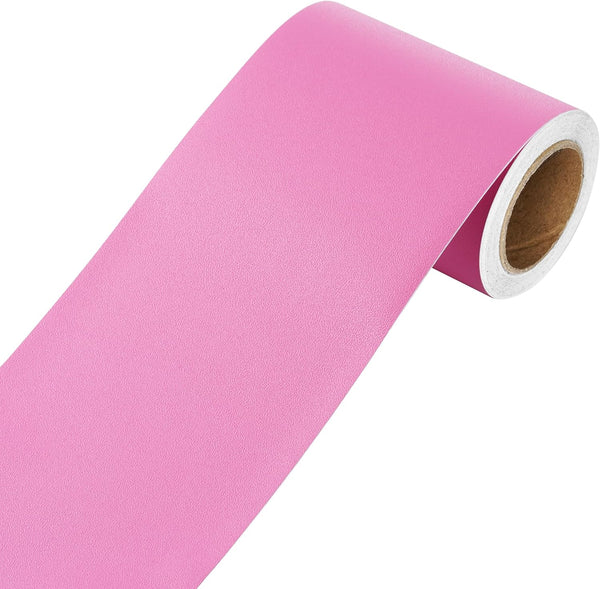 YENHOME 3"X590" Pink Wallpaper Border - Self Adhesive Waterproof Mirror Frame Border for Bulletin Board