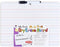 Charles Leonard My First Dry Erase Board Classroom Pack - 12 Mini Lapboards & Black Dry Erase Markers (35220-ST)
