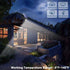 2000LM IP67 1 Pack Solar Motion Lights Outdoor Security Flood Lights Waterproof Spot Lights for Yard Porch Garage