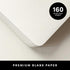 PAPERAGE Blank Journal Notebook, Burgundy, 160 Pages, Medium 5.7 x 8 inches, 100 gsm Thick Paper