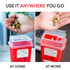 Alcedo Sharps Container for Home Use, 1 Quart (3-Pack), Biohazard Needle and Syringe Disposal, Portable