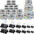 Yexiya 640 Pcs Assorted Sizes Binder Clips, Black Metal Paper Clamps for School and Office Supplies