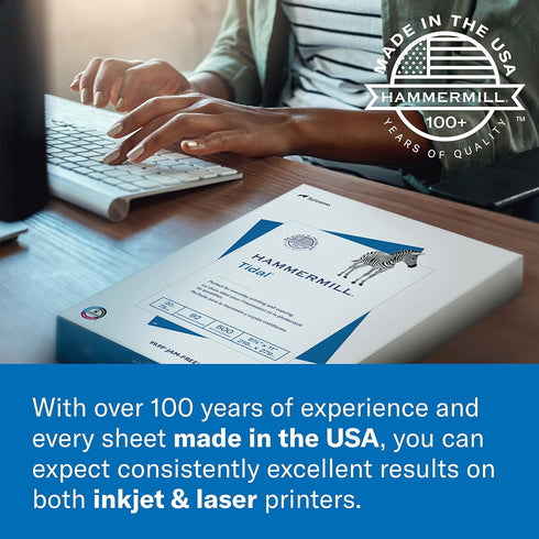 Hammermill Printer Paper, Tidal 20 lb Copy Paper, 8.5 x 11 - 1 Ream (500 Sheets) - 92 Bright, Made in USA