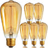 Newhouse Lighting ST64INC-6 ST64 Vintage Light Bulb 6-Pack Edison Bulbs-ST64 Style 60