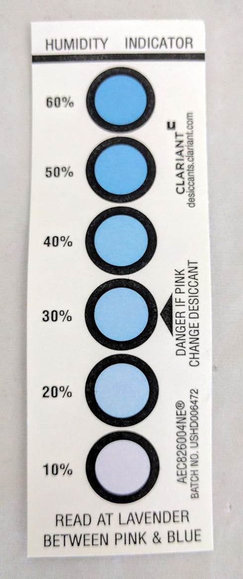 Desi-Pak Bentonite Clay Desiccant with Humidity Indicator, 4 Packs (5oz or 140g Each)