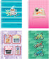ROARING SPRING Lifenotes Recycled Spiral Notebook - 4 Pack of Assorted Covers, 80 Sheets, 7" x 5", College Ruled