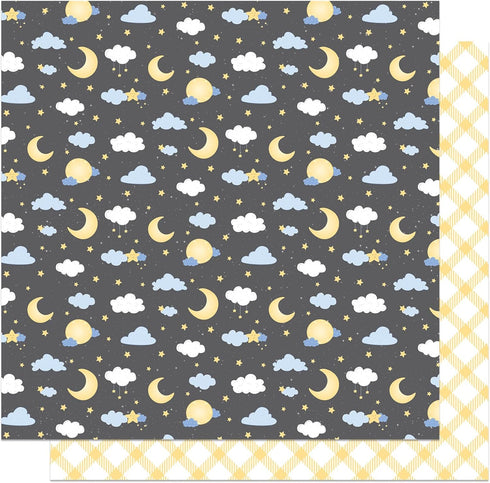 PhotoPlay Hush Little Baby Double-Sided Cardstock 12"X12"-Night Night