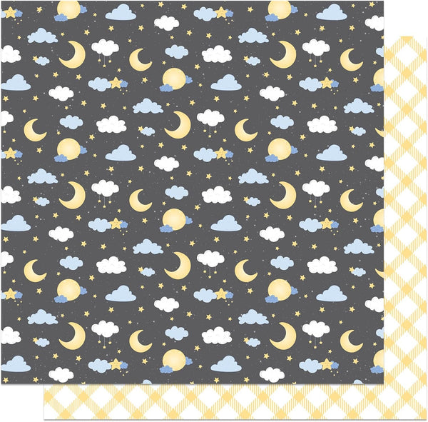 PhotoPlay Hush Little Baby Double-Sided Cardstock 12"X12"-Night Night