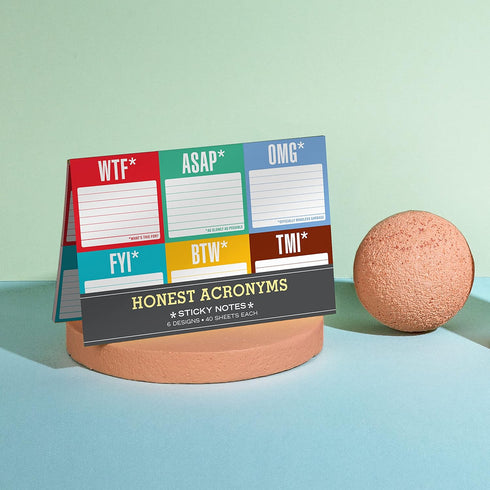 Knock Knock Sticky Notes Packet, Honest Acronyms