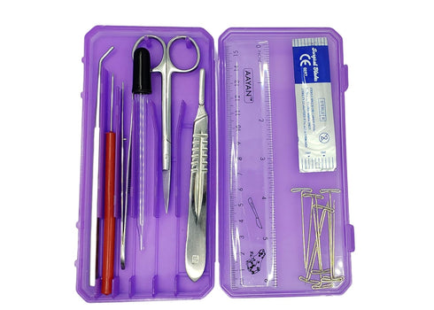 Precision Plus Dissection Kit, 24-Piece Biology Kit with 9 Stainless Steel Instruments