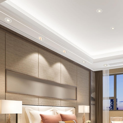 2 400 5 2700K/3000K/3500K/4000K/5000K, Dimmable, 90 Maxxima in. Rotatable Ultra-Thin Recessed LED Floating Gimbal