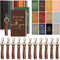 Qilery 24 Pcs Christian Gifts Bulk, 12 Bible Verse Prayer Journals, 12 Leather Keychains, Religious Notebooks for Clergy