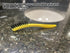 Commercial 8.5" Rubbermaid Products Tile and Grout Scrub Brush, Plastic Bristles, Black, for Industrial/Professional