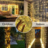 66FT 200LED Christmas String Lights Outdoor/Indoor, Extendable Twinkle Fairy Lights Waterproof Clear Wire with 8 Modes&Timer Function for Garden Bedroom Patio Christmas Tree Decorations (Warm White) by KAQ
