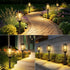 4 Pack IP65, LETMY Solar Pathway Lights Outdoor, Solar Lights Outdoor Waterproof Bright Garden Light for Yard Walkway