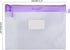 Wisdompro Zipper Pouch, 4 Packs Durable Letter Size Waterproof Mesh File Bag, Document Organizer - Purple