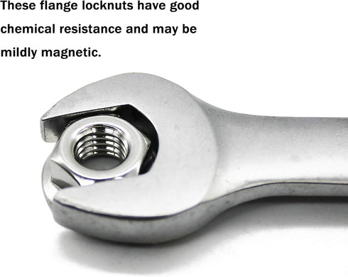 (20 PCS) 3/8-16 Stainless Steel Serrated Flange Nuts, Flange Lock Nut by Fullerkreg