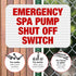 12x18 Inches, 3M .063 New Jersey Spa Pump Shut Off Sign, Complies with State of New Jersey Pool Safety Code, EGP