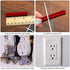 24 Pcs Round Electrical Outlet Spacers Box Extender Kit, 12 Pcs Switch and Receptacle Screws, 12 Pcs Longer Screws (Red)