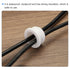 MECCANIXITY 10Pcs Snap Rubber Grommet Plug Mount, Dia 9.5mm ID 6.5mm Seal for Electrical Box Cable Pipe White