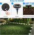 12 Pack 2.3 Inch Peasur Mini Solar Ground Lights, Flat Solar Disc Lights Outdoor Waterproof, Small Solar Garden Lights