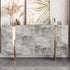 Grey Gold Marble Contact Paper for Countertops, 17.71"x120" Glossy Peel and Stick Wallpaper for Kitchen