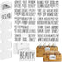 Talented Kitchen 8 Pack Metal Basket Labels Clip On Holders with 70 Labels for Organizing Home, Bathroom, Linen Closet