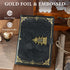 A5 260 8.6 5.8 WEMATE Locked Journal with Pen & Gift Box, Pages, Refillable, Hardcover Leather Password Notebook