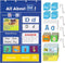 XZJPX Alphabet Learning Pocket Chart ABC Flash Cards Alphabet Wall Chart Learning Games,