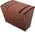 Pendaflex ER17A Earthwise Leather-Look Expanding File, Open Top, A-Z Index, 12 x 10, Red