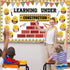 Set gisgfim Construction Bulletin Board Decorations Learning Under Construction Paper Cutouts DIY Photo Helmet