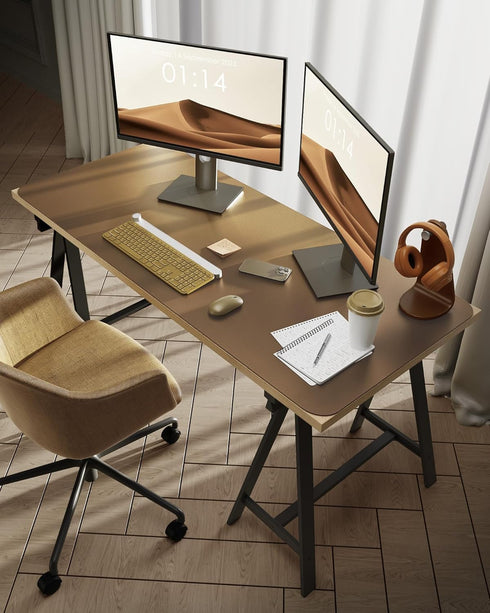 YSAGi Leather Desk Pad Protector, Large Non-Slip PU Leather Desk Blotter, Waterproof Desk Writing Pad