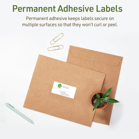 Avery EcoFriendly Recycled Shipping Labels, 2" x 4", White, 1,000 Total for Shipping and Mailing