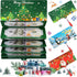 Haomax 3PCS Christmas Cash Gift Envelopes,10 Slots Christmas Money Holders for Cash, Xmas