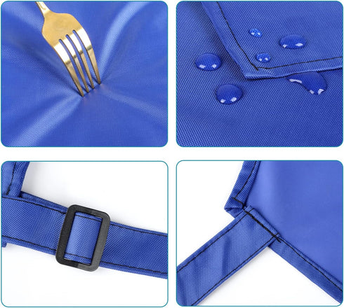 Gotega Heavy Duty Waterproof Rubber Vinyl Apron - Adjustable for Men and Women