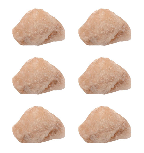 EISCO 6PK Raw Halite Mineral Specimens, Approx. 1", Geologist Selected & Hand Processed for Science Classrooms