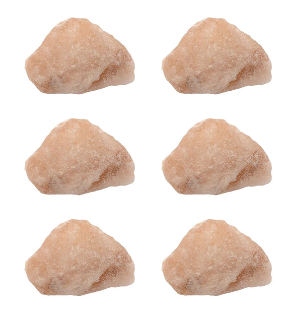 EISCO 6PK Raw Halite Mineral Specimens, Approx. 1", Geologist Selected & Hand Processed for Science Classrooms