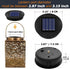 2 Pack 3.15 inch, 2.87 inch), 1.2V 600mAh Solar Light Replacement Top, Replace Solar Light Part for Lantern (Top Bottom