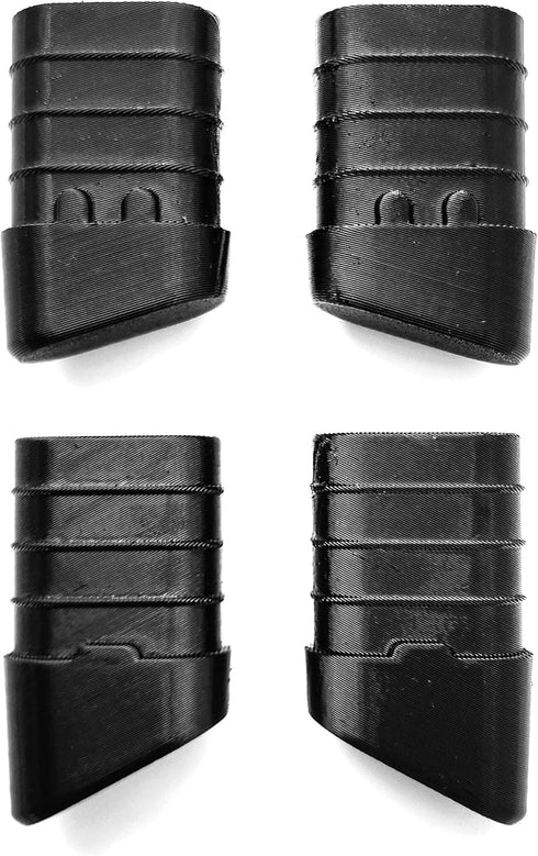 Generic Lifetime Folding Chair Replacement Foot Caps (Set of 4), Black