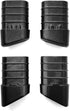 Generic Lifetime Folding Chair Replacement Foot Caps (Set of 4), Black