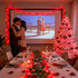 33ft 100 8 JMEXSUSS LED Red Valentine Lights, Connectable Modes Valentine Room Light Indoor Plug-in, Clear Wire Red