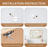 Bulletin Board Cork Board with Linen, 100% Wood Framed 30" x 20" Wall Mounted Picture Board