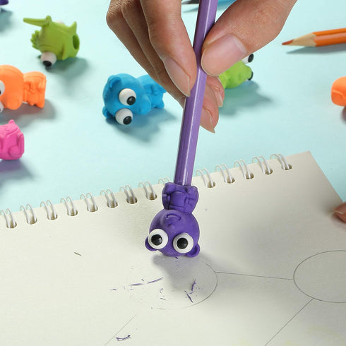 Mr. Pen Cap Erasers, 20 Pack Animal Eraser Caps for Kids, Pencil Erasers, Back to School Supplies