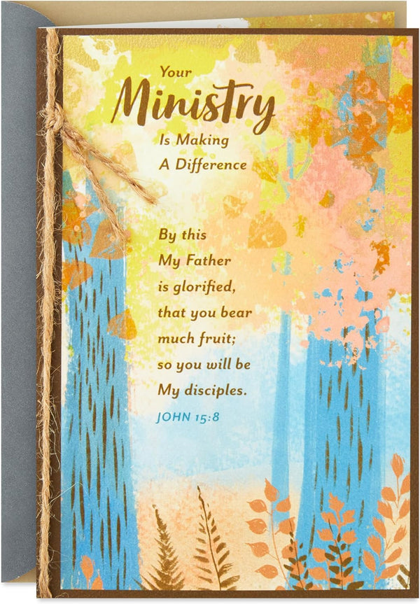 Dayspring Religious Thank You Card for Minister (Making a Difference) for Clergy
