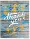 The Best Card Company - 1 Big Thank You Card from All of Us - Group Gratitude Notecard with Envelope - Driftwood