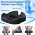 SweetSlubr Discomfort&Tailbone Large Donut Pillow Seat Cushion for Hemorrhoid Pressure, Office Chair Cushion for Long