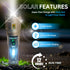 X36 Solar Camping Flashlight - Heavy Duty Survival Gear with Black Light/UV Light & More for Camping Essentials