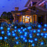 Kohlrabi Solar Garden Lights Outdoor, 2 Pack 16 LED Solar Blue Firefly