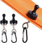 Magnetic Hooks for Canopy, Heavy Duty Magnet Clip Hanger with Carabiner for Camping, Tent Canopy Organizer (Small)