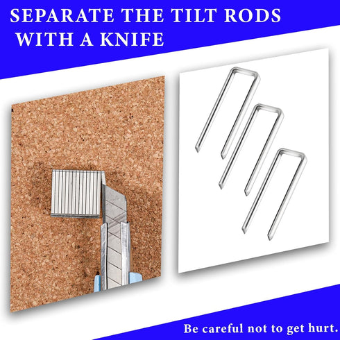 Tweruna 80 (1.60.5cm/0.60.2inch) PCS Plantation Shutter Repair Kit, Plantation Shutter Staples, Replacement Louvers